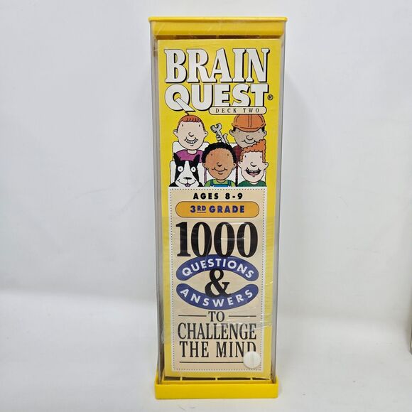 Brain Quest Quiz Flash Cards Lot of 3 2nd Grade 3rd Grade Ages 7 to 9 Unused - Picture 2 of 16